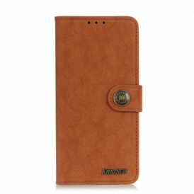 Custodia in pelle Sony Xperia 1 III Khazneh Retro Crosta Ecopelle