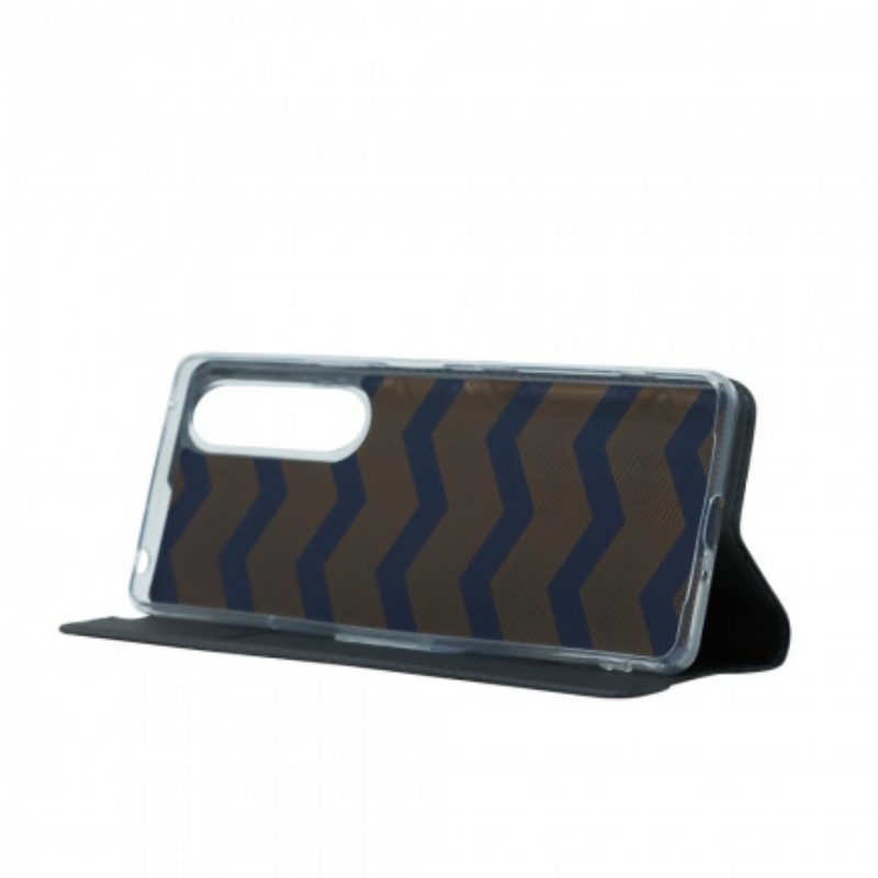 Folio Cover Sony Xperia 1 III Custodia in pelle Chiusura Magnetica
