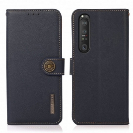 Folio Cover Sony Xperia 1 III Similpelle Khazneh Rfid