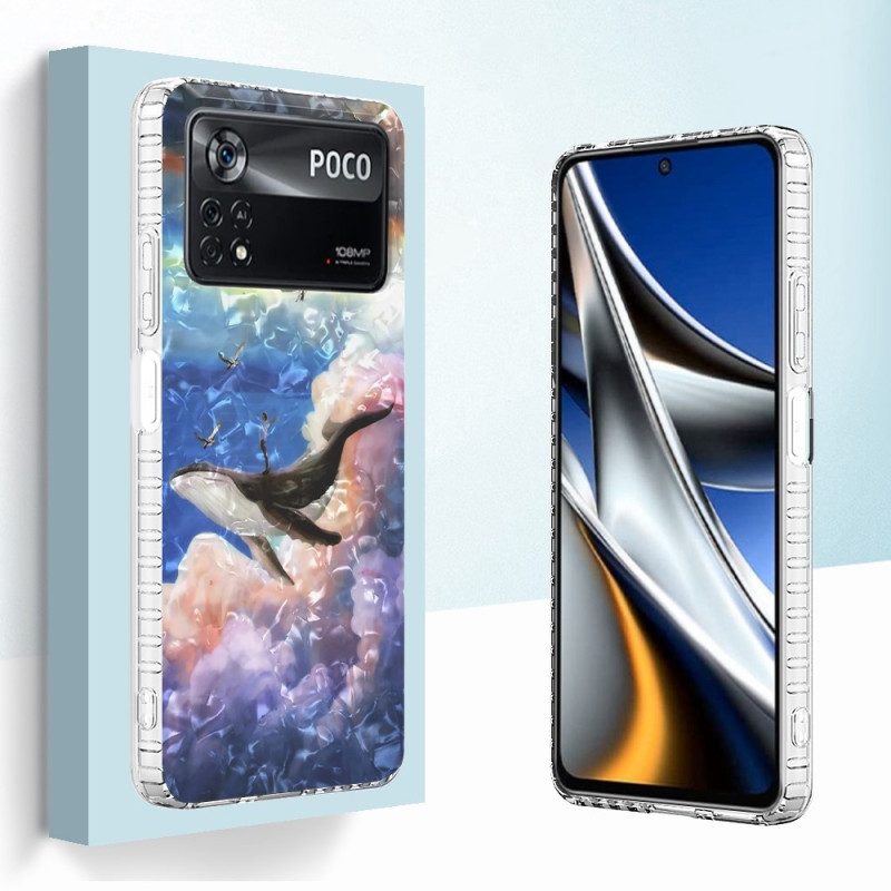 Cover Poco X4 Pro 5G Balena Stilizzata