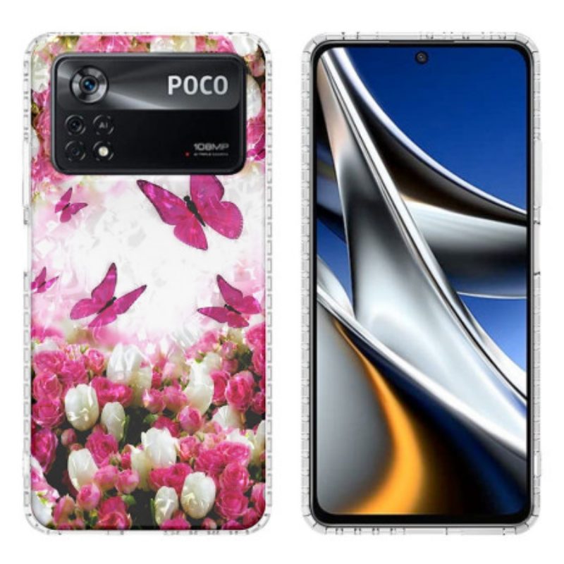 Cover Poco X4 Pro 5G Farfalle Alla Moda