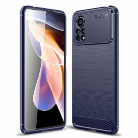 Cover Poco X4 Pro 5G Fibra Di Carbonio Spazzolata