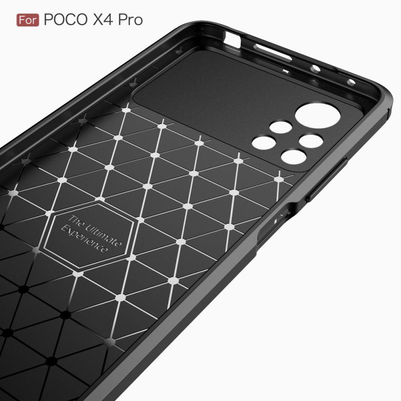 Cover Poco X4 Pro 5G Fibra Di Carbonio Spazzolata