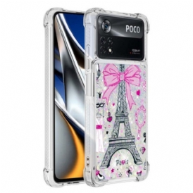 Cover Poco X4 Pro 5G Le Paillettes Della Torre Eiffel