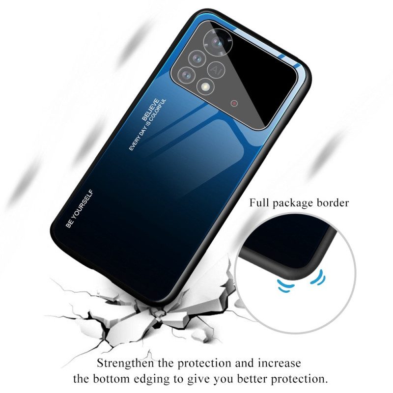 Cover Poco X4 Pro 5G Vetro Temperato Sii Te Stesso