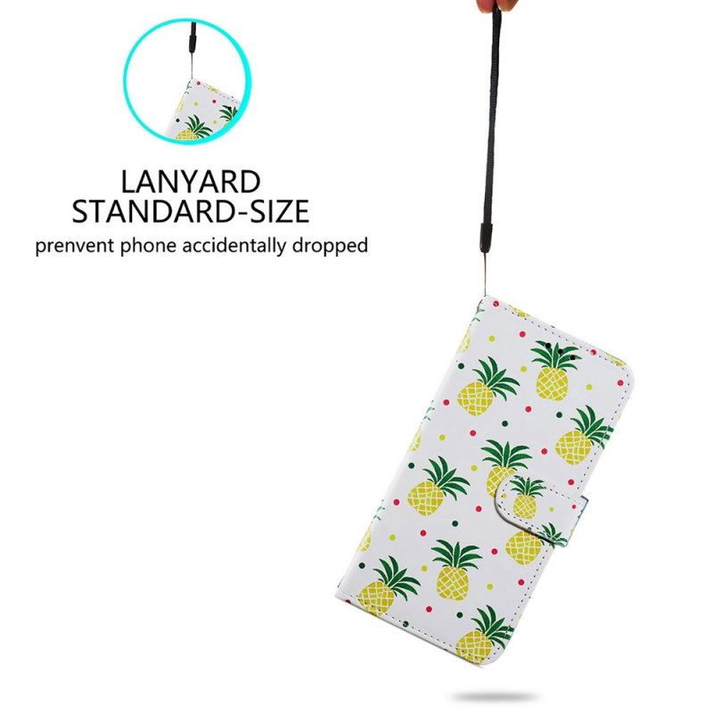 Custodia in pelle Poco X4 Pro 5G Ananas Strappy
