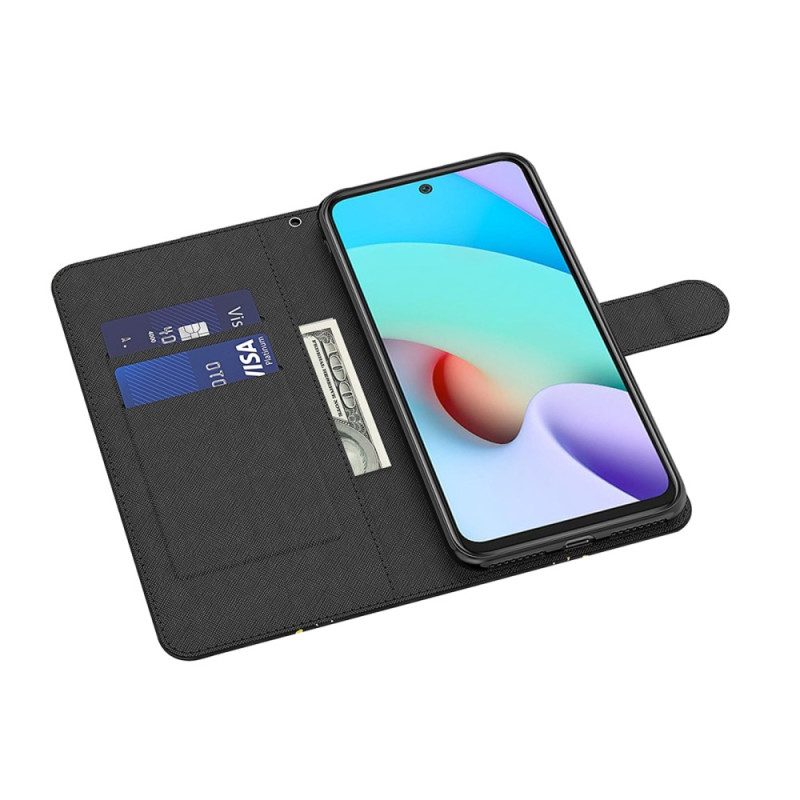 Custodia in pelle Poco X4 Pro 5G Cordino Lupo