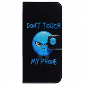 Custodia in pelle Poco X4 Pro 5G Emoji Non Toccare Il Mio Telefono