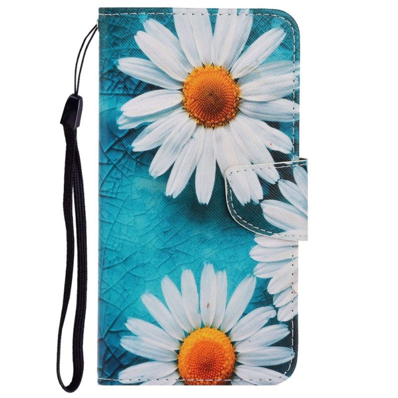 Custodia in pelle Poco X4 Pro 5G Margherite Perizoma