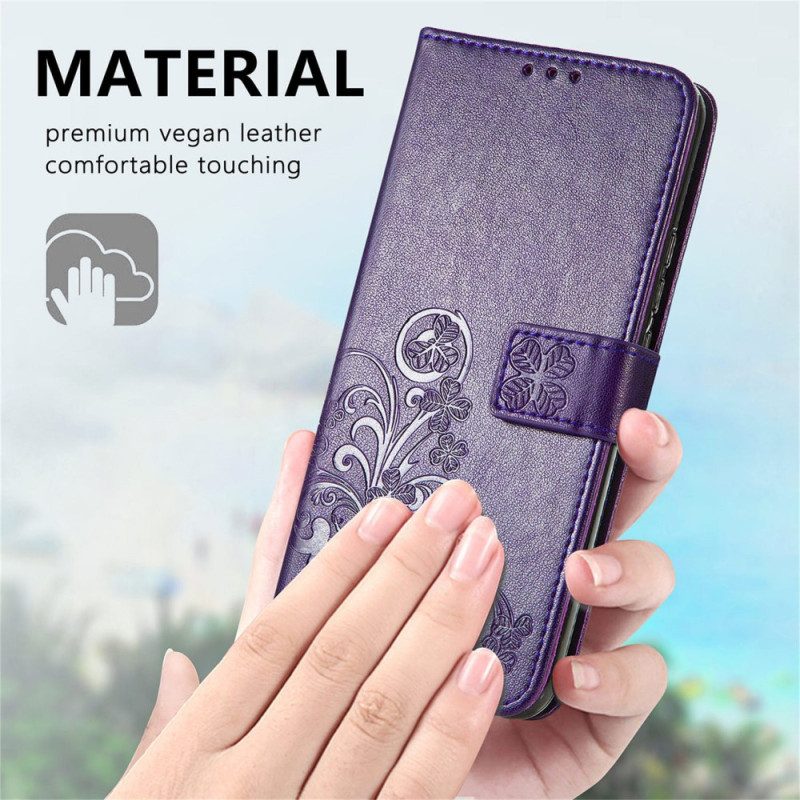 Custodia in pelle Poco X4 Pro 5G Motivo Floreale Strappy