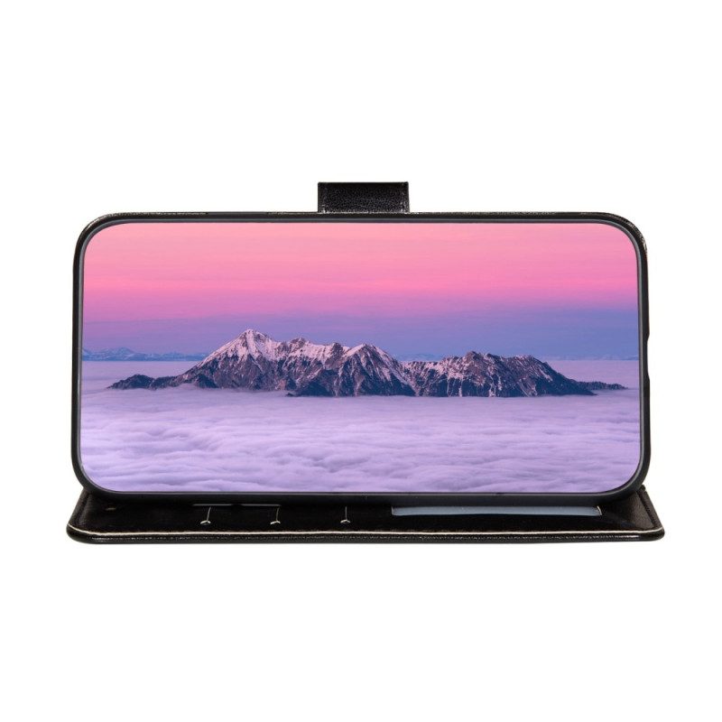 Custodia in pelle Poco X4 Pro 5G Similpelle Con Cinturino