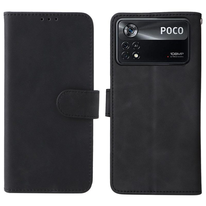 Custodia in pelle Poco X4 Pro 5G Stile In Pelle Normale