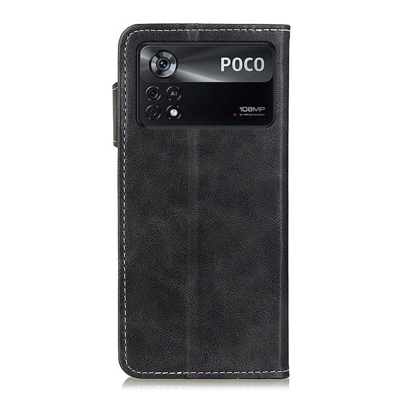 Folio Cover Poco X4 Pro 5G Cucito Artistico