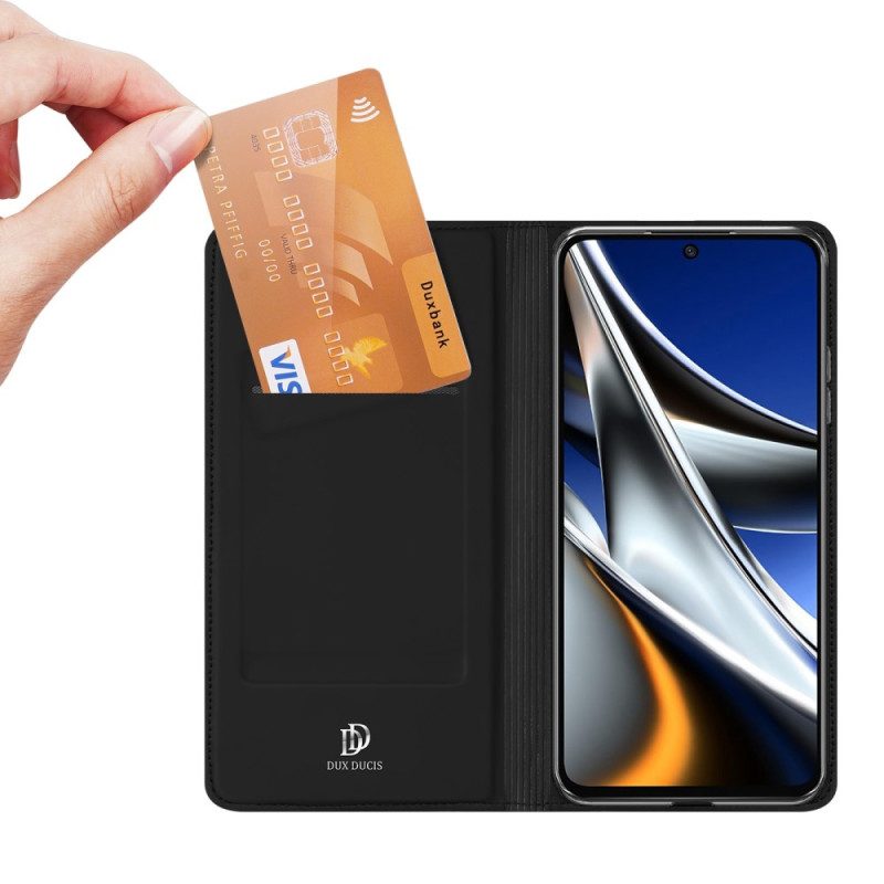 Folio Cover Poco X4 Pro 5G Custodia in pelle Pelle Pro Dux Ducis