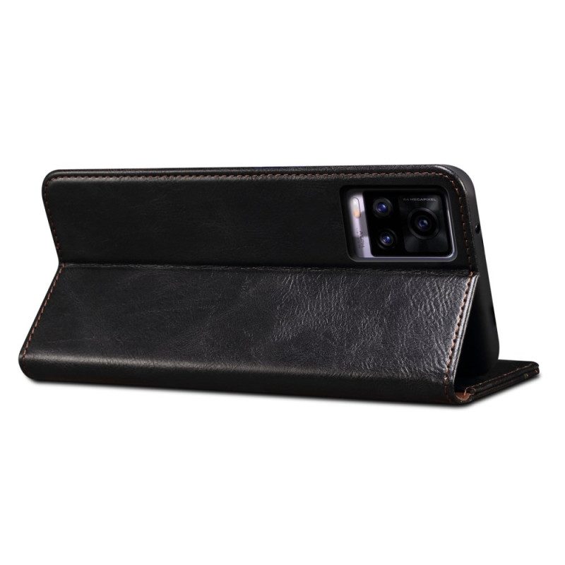 Folio Cover Poco X4 Pro 5G Custodia in pelle Ecopelle Cerata