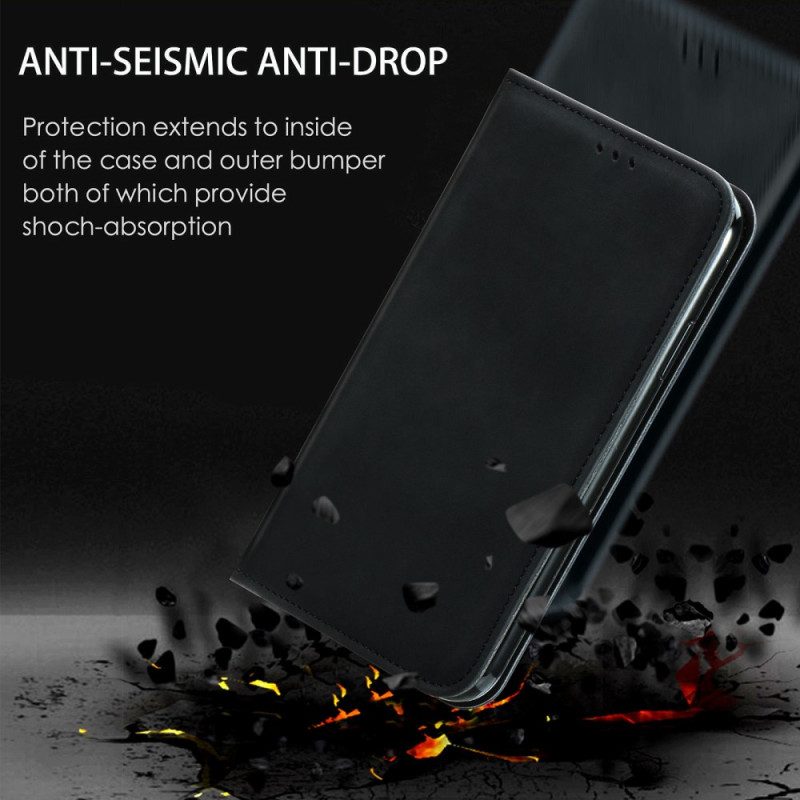 Folio Cover Poco X4 Pro 5G Custodia in pelle Tocco Di Pelle