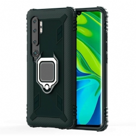 Cover Xiaomi Mi Note 10 / 10 Pro Anello E Fibra Di Carbonio