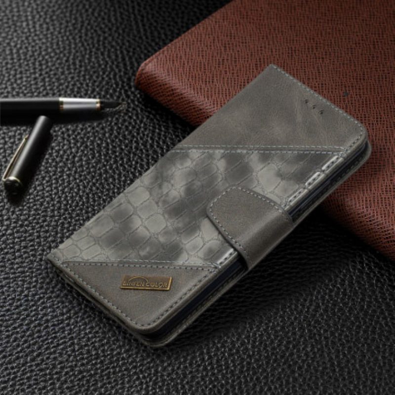 Custodia in pelle Xiaomi Mi Note 10 / 10 Pro Classico Effetto Pelle Di Coccodrillo