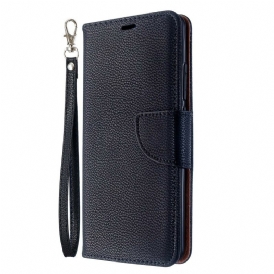 Custodia in pelle Xiaomi Mi Note 10 / 10 Pro Strappy Effetto Pelle Color Litchi