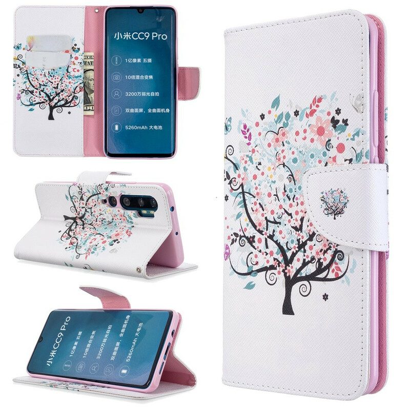 Folio Cover Xiaomi Mi Note 10 / 10 Pro Albero Fiorito