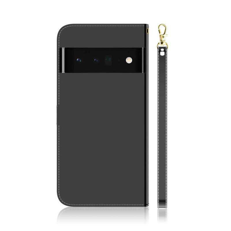 Custodia in pelle Google Pixel 6 Copri Specchietto In Ecopelle