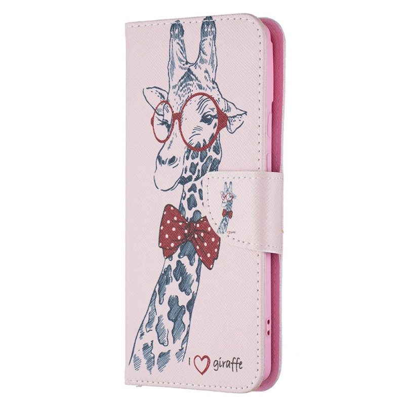 Custodia in pelle Google Pixel 6 Giraffa Intelligente