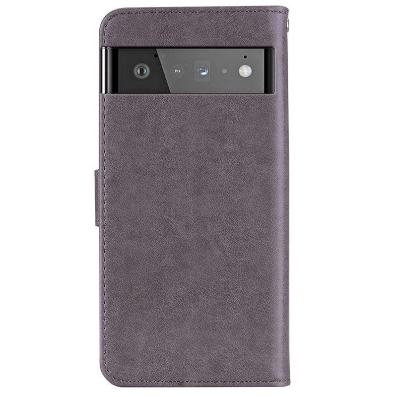 Custodia in pelle Google Pixel 6 Mandala E Fascino Del Gufo