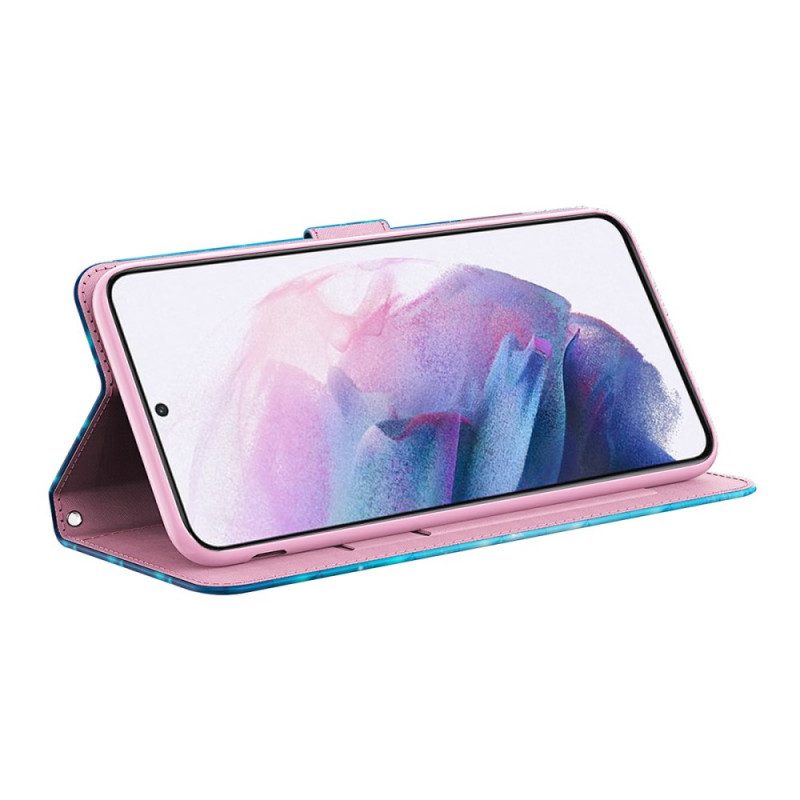 Custodia in pelle Google Pixel 6 Modelli Di Fiori