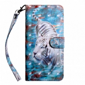 Custodia in pelle Google Pixel 6 Tigre In Acqua