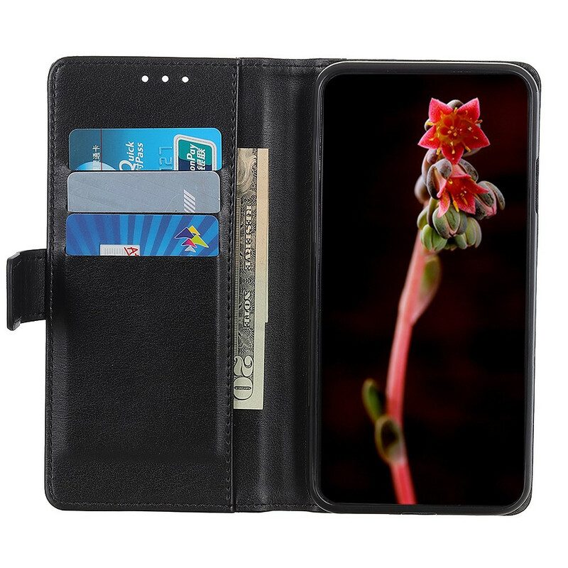 Folio Cover Google Pixel 6 Custodia in pelle Classica Crosta Di Pelle Litchi