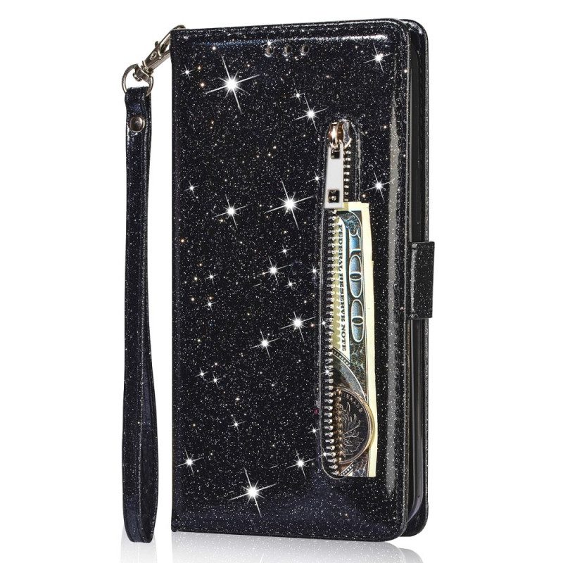 Folio Cover Google Pixel 6 Portamonete Glitterato