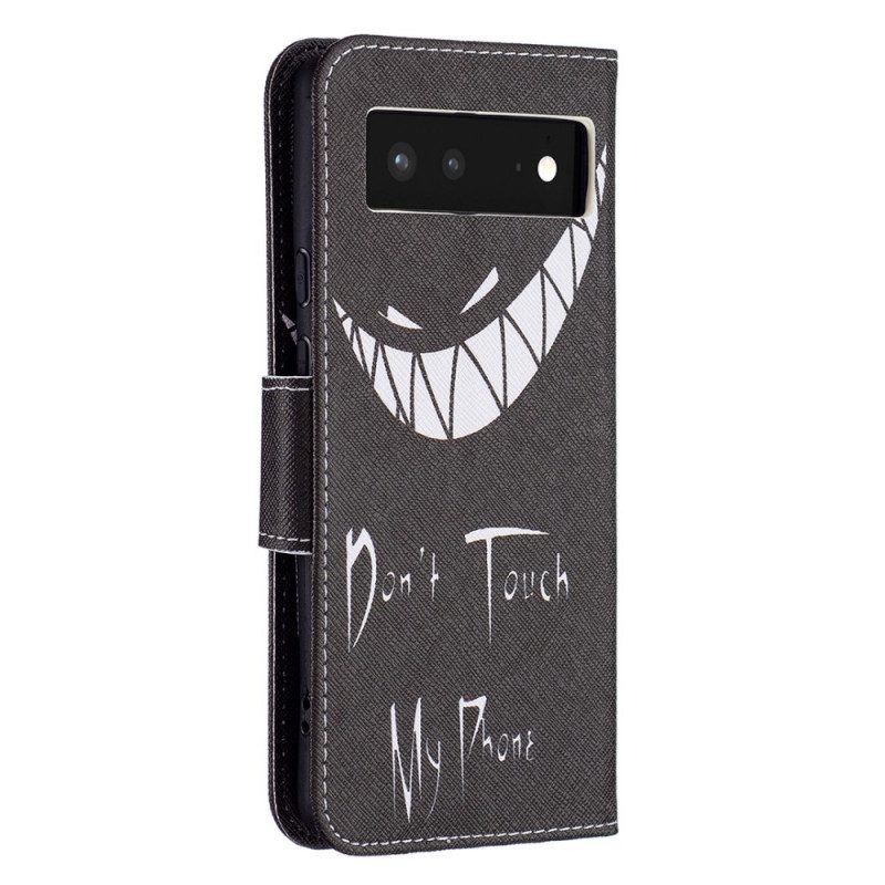 Folio Cover Google Pixel 6 Telefono Del Diavolo