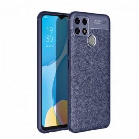 Cover Oppo A15 Linea Litchi Double Effetto Pelle
