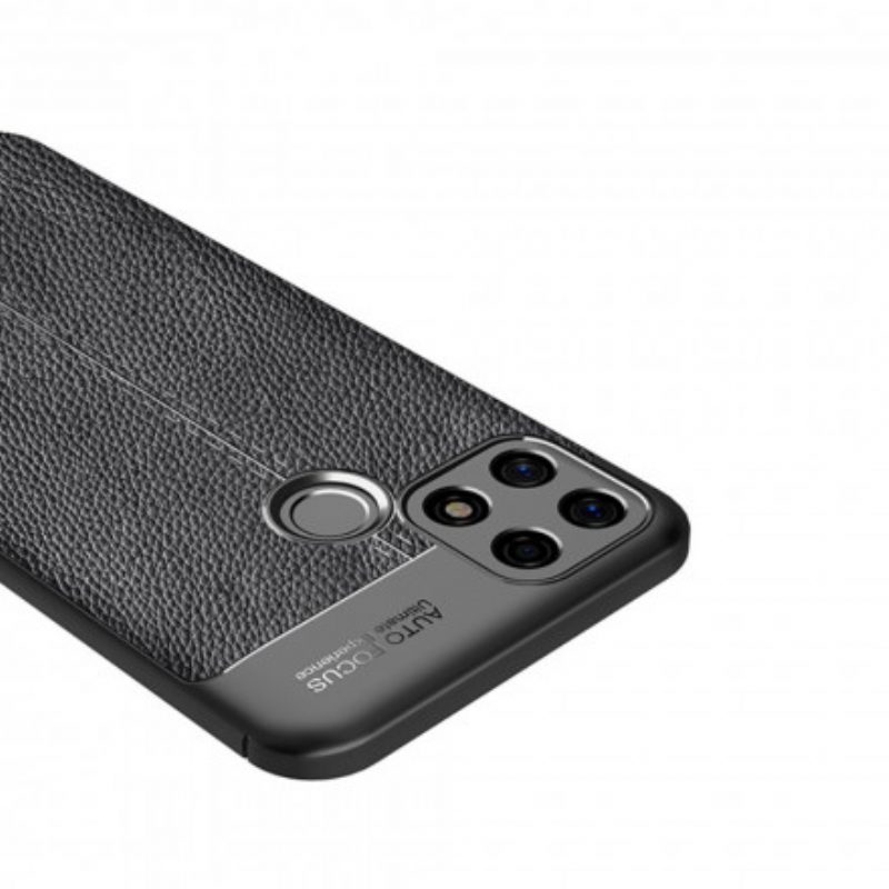 Cover Oppo A15 Linea Litchi Double Effetto Pelle