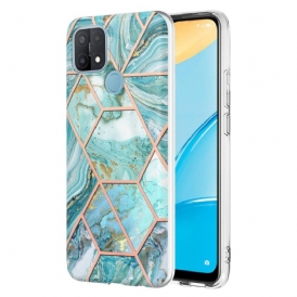Cover Oppo A15 Marmo Geometrico Appariscente