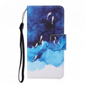 Custodia in pelle Oppo A15 Mare Con Perizoma