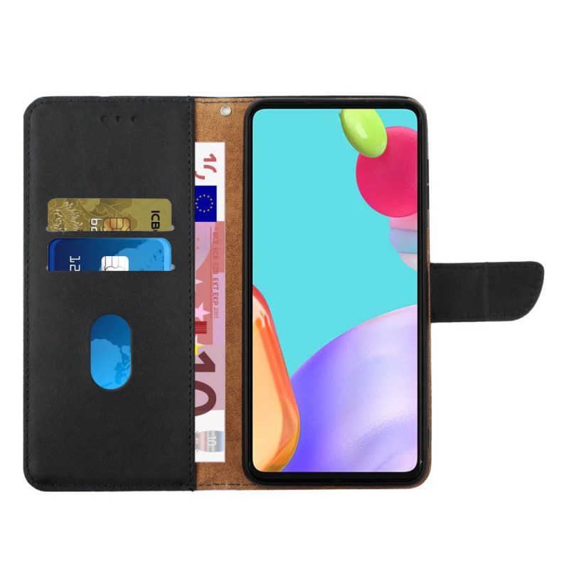 Custodia in pelle Oppo A15 Vera Pelle Nappa