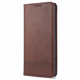 Folio Cover Oppo A15 Custodia in pelle Stile In Pelle Azns
