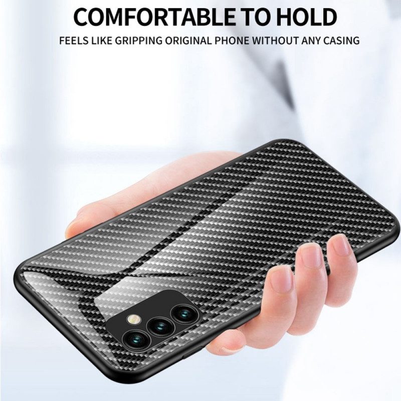 Cover Samsung Galaxy M23 5G Vetro Temperato In Fibra Di Carbonio