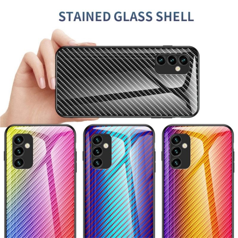 Cover Samsung Galaxy M23 5G Vetro Temperato In Fibra Di Carbonio