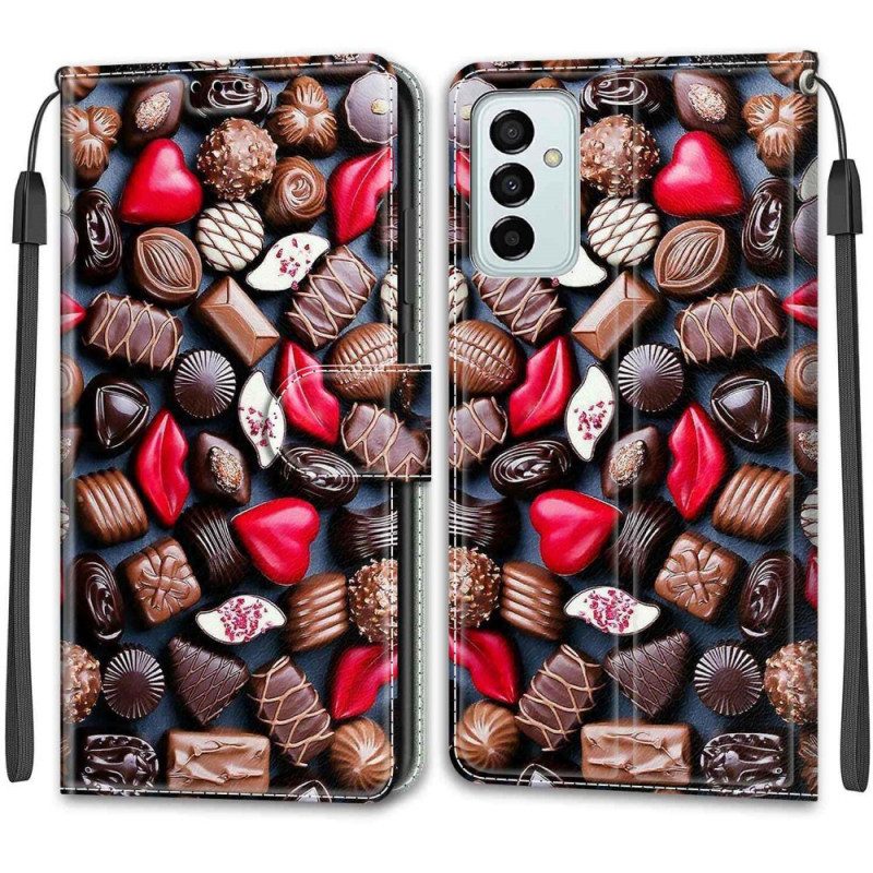 Custodia A Portafoglio Samsung Galaxy M23 5G Cioccolatini