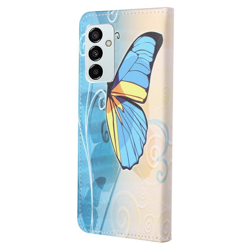 Custodia in pelle Samsung Galaxy M23 5G Farfalla