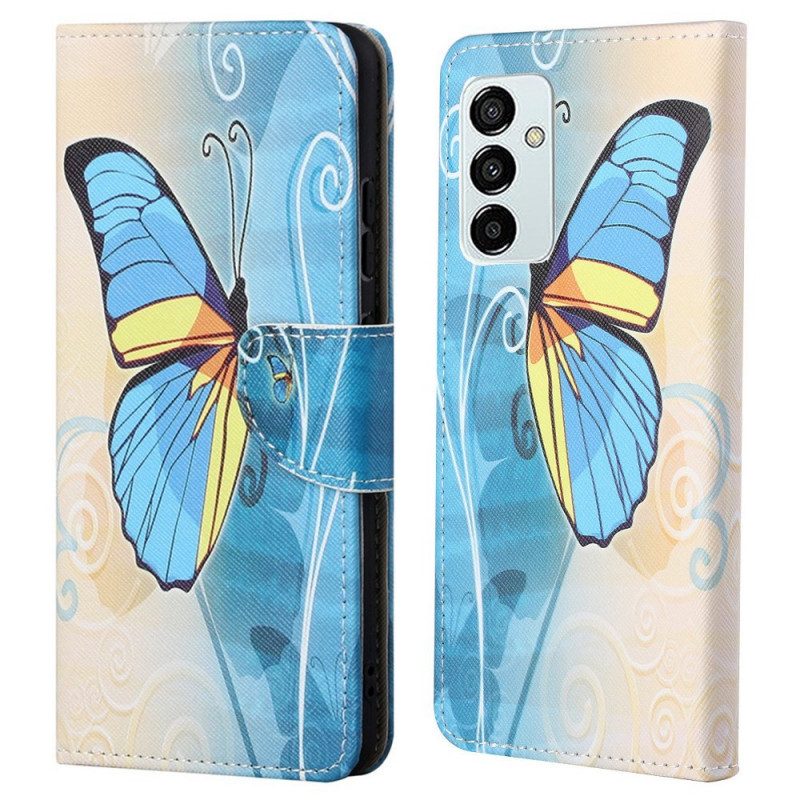 Custodia in pelle Samsung Galaxy M23 5G Farfalla Reale