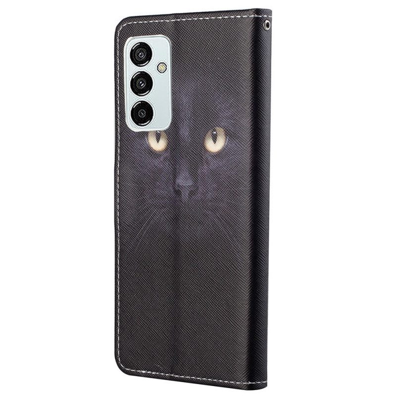Custodia in pelle Samsung Galaxy M23 5G Gatto Perizoma