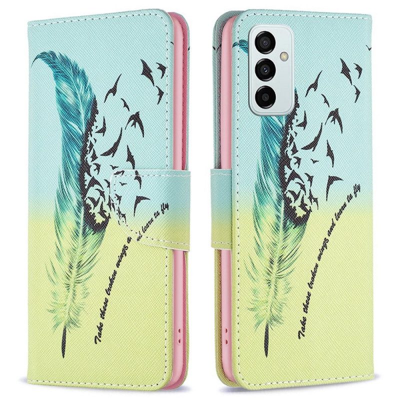 Custodia in pelle Samsung Galaxy M23 5G Impara A Volare