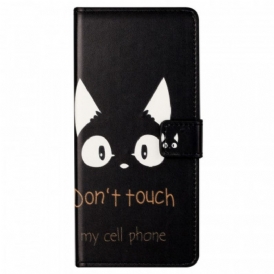 Custodia in pelle Samsung Galaxy M23 5G Non Toccare Il Mio Cellulare