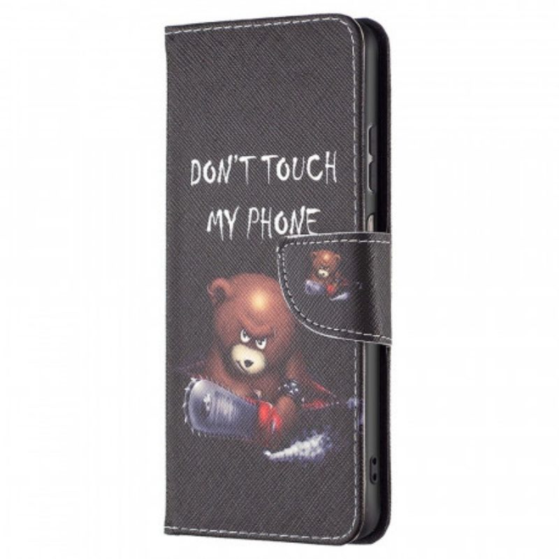 Custodia in pelle Samsung Galaxy M23 5G Orso Pericoloso
