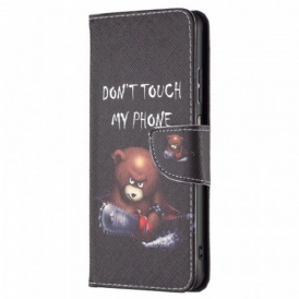 Custodia in pelle Samsung Galaxy M23 5G Orso Pericoloso