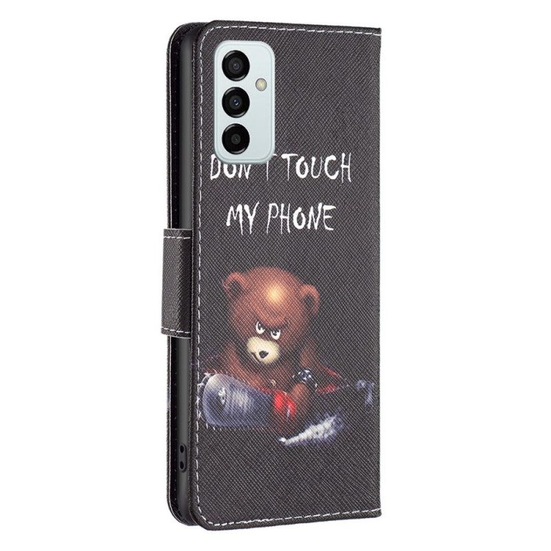 Custodia in pelle Samsung Galaxy M23 5G Orso Pericoloso