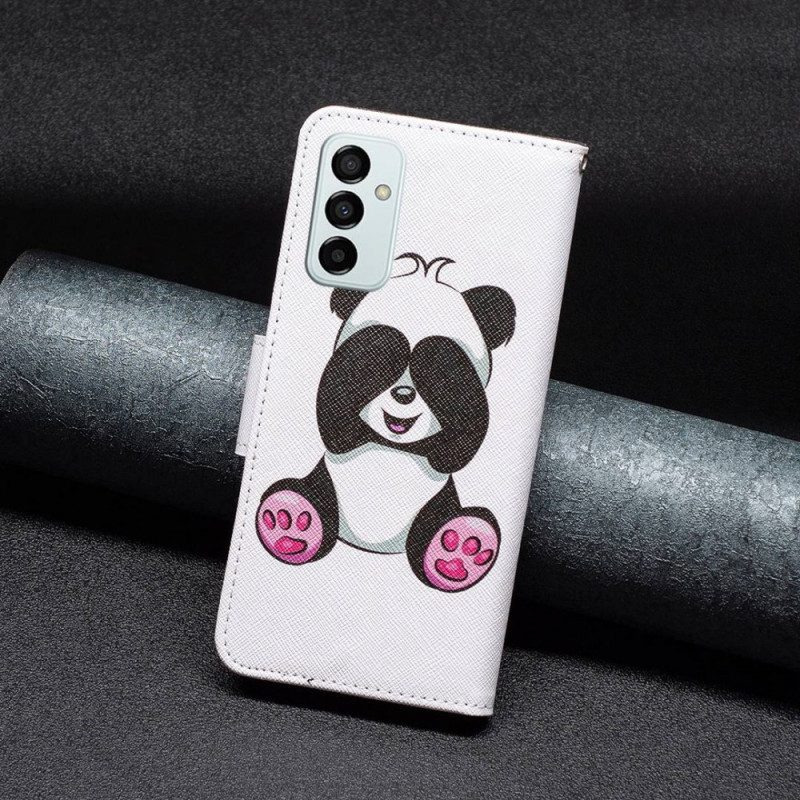 Custodia in pelle Samsung Galaxy M23 5G Panda